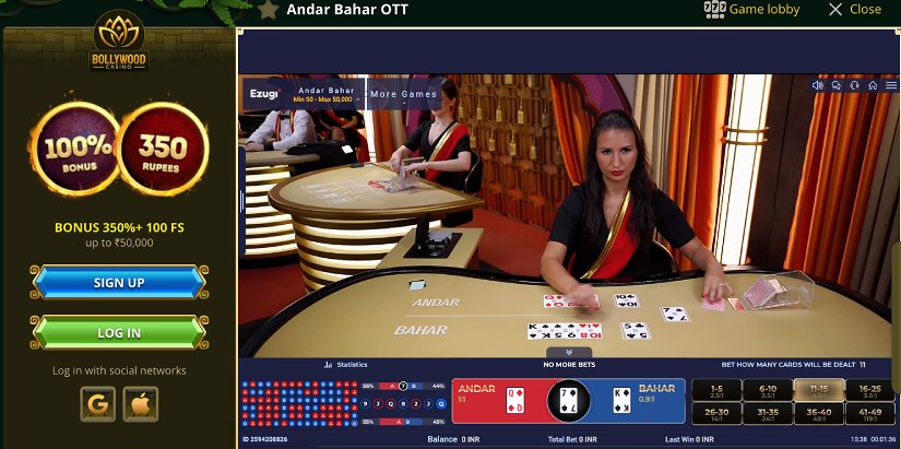 Andar Bahar in Bollywood casino