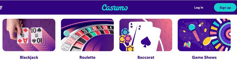 Casumo live games