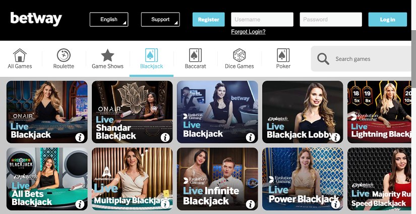 betway blackjack